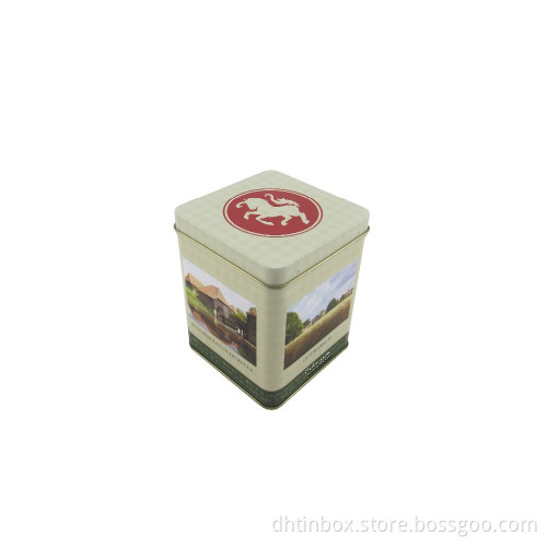 square tea caddy